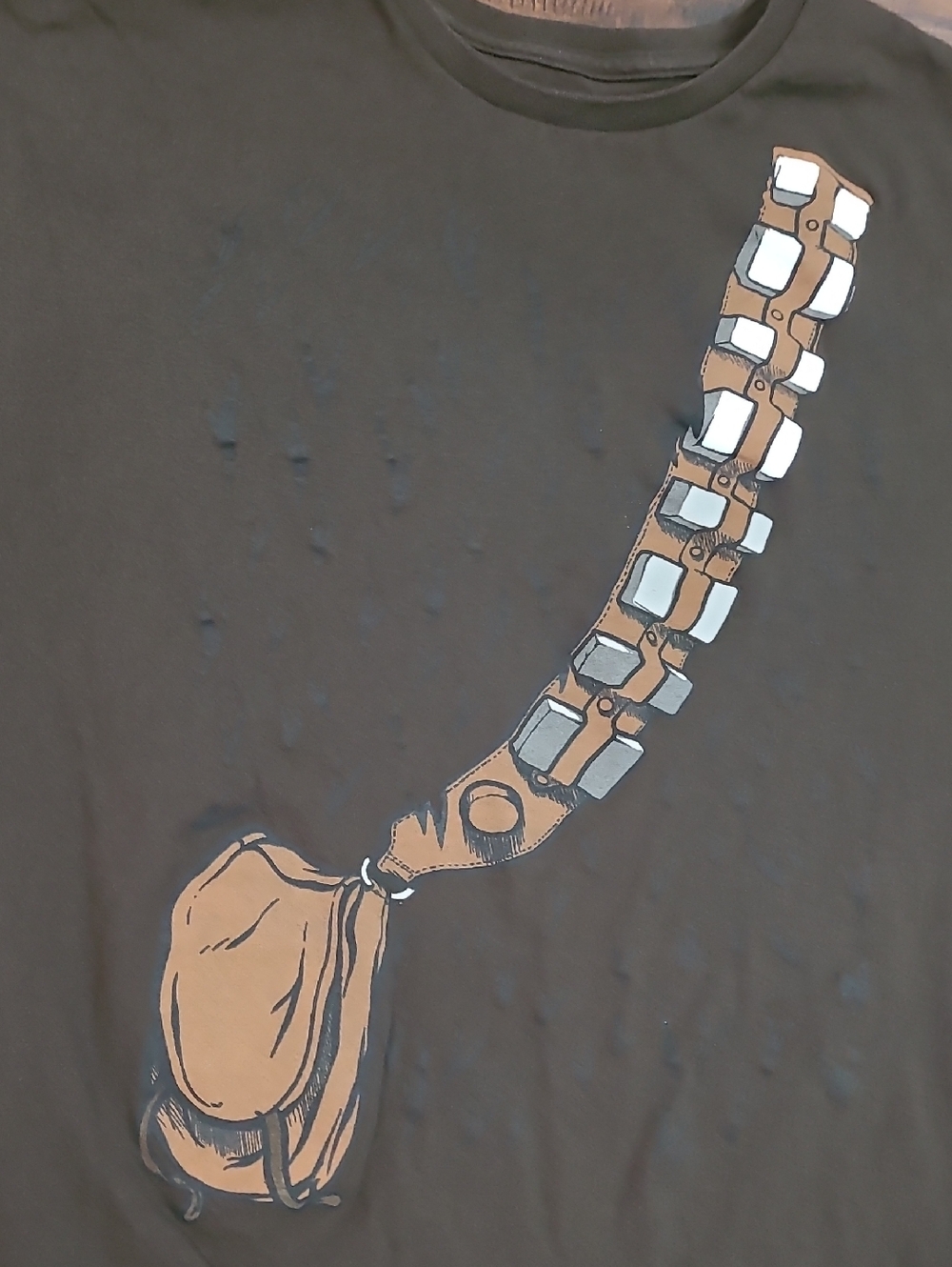 Star Wars Chewbacca T-Shirt Brown 3XL Mad Engine - Picture 2 of 6